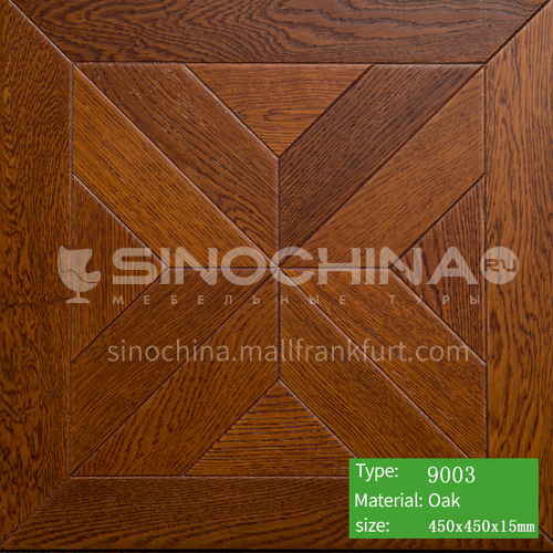 15mm multi-layer solid wood art parquet floor 9003